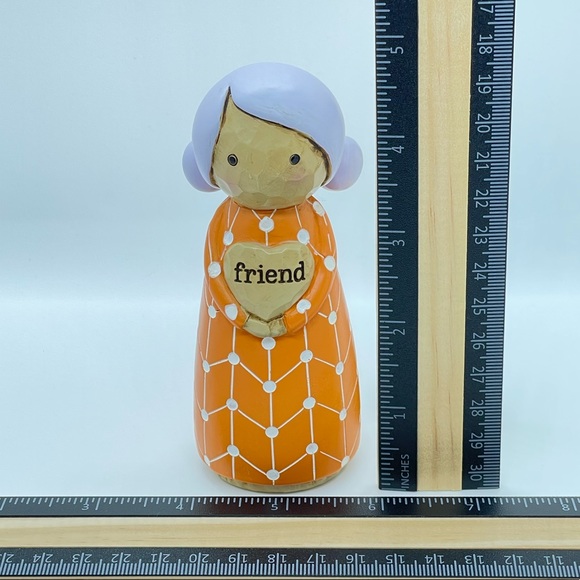 Hallmark The Omura Collection Friend With Heart Figurine, Great Used Condition - Picture 9 of 9